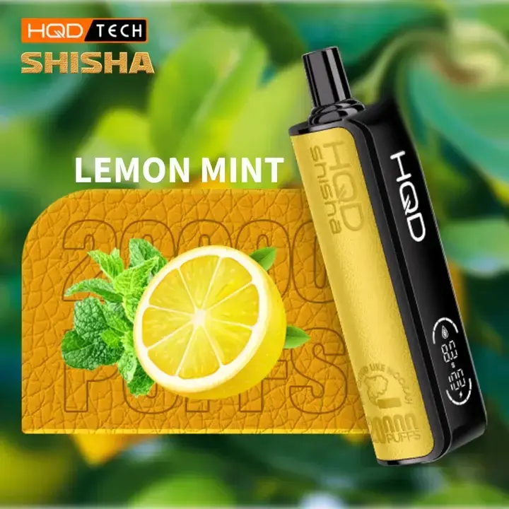 [Q-4726-06] HQD SHISHA Disposable Vapes 18ML 5PK 20K Puff (Lemon Mint)