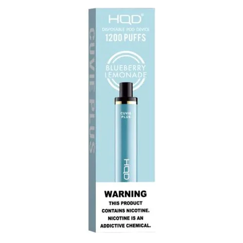 [Q-4725-26] HQD CUVIE Plus Disposable Vapes 5ML 6PK 1200 Puff (Blueberry Lemonade)