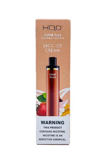 [Q-4725-27] HQD CUVIE Plus Disposable Vapes 5ML 6PK 1200 Puff (Sbcc Ice Cream)