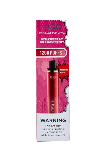 [Q-4725-28] HQD CUVIE Plus Disposable Vapes 5ML 6PK 1200 Puff (Strawberry Dragon fruit)