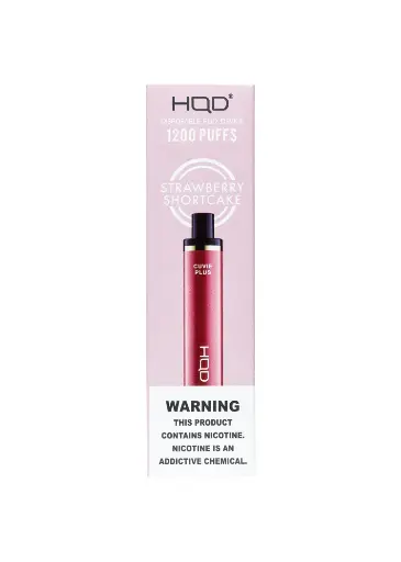 [Q-4725-29] HQD CUVIE Plus Disposable Vapes 5ML 6PK 1200 Puff (Strawberry Shortcake)