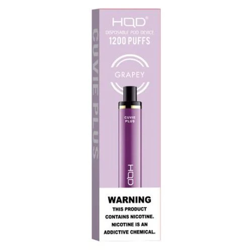 [Q-4725-31] HQD CUVIE Plus Disposable Vapes 5ML 6PK 1200 Puff (Grapey)