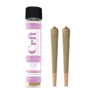 [Q-4727-02] Crft Cultivation 2pk 1.5G Preroll 80MG THC-P 10Count (Kobe Kush)