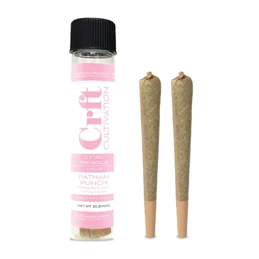 [Q-4727-03] Crft Cultivation 2pk 1.5G Preroll 80MG THC-P 10Count (Pathan Punch)