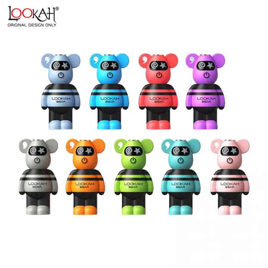 [Q-2742-08] LOOKAH BEAR 510 THREAD VAPE BATTERY 1CT (Gray)