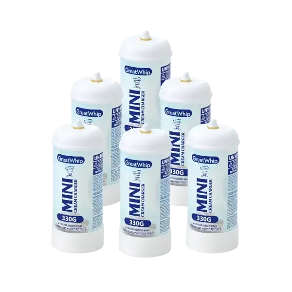 [Q-2294-01] GREAT WHIP 330G N2O TANKS .55L FLAVOR 6PK (Original)