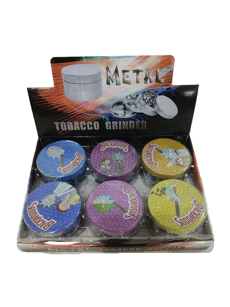 Grinder Zinc 63MM Half Printed Rick&Morty 6PK