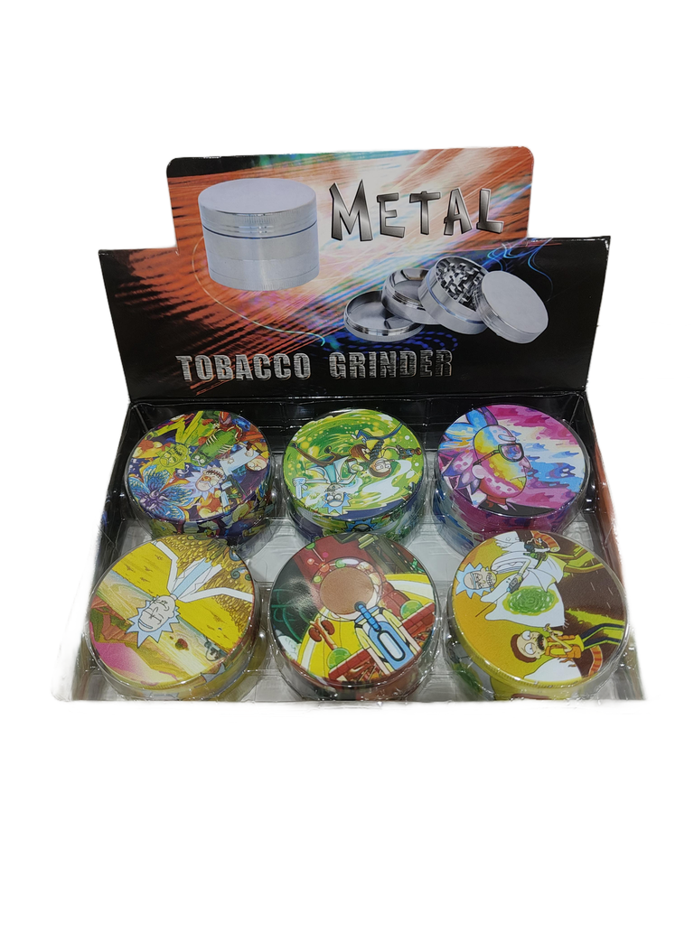 Grinder Zinc 63MM Full Print Rick & Morty 6PK