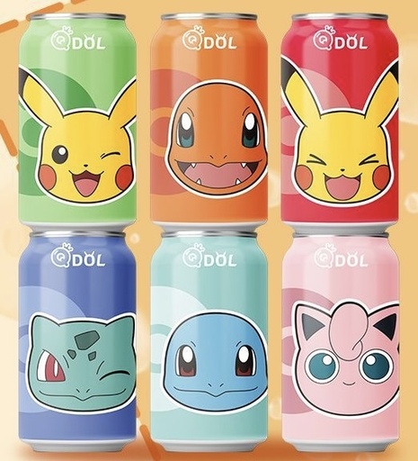 [Q-4999-06] Exotic Drink Qdol Pokmen 330ml 24PK (Sea​salt Cheese)