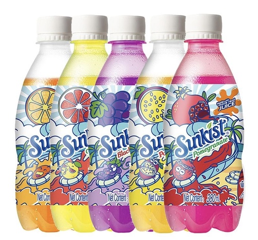 [Q-5000-05] Exotic Drink Sunkist 380ml 15PK (Pomegranate)