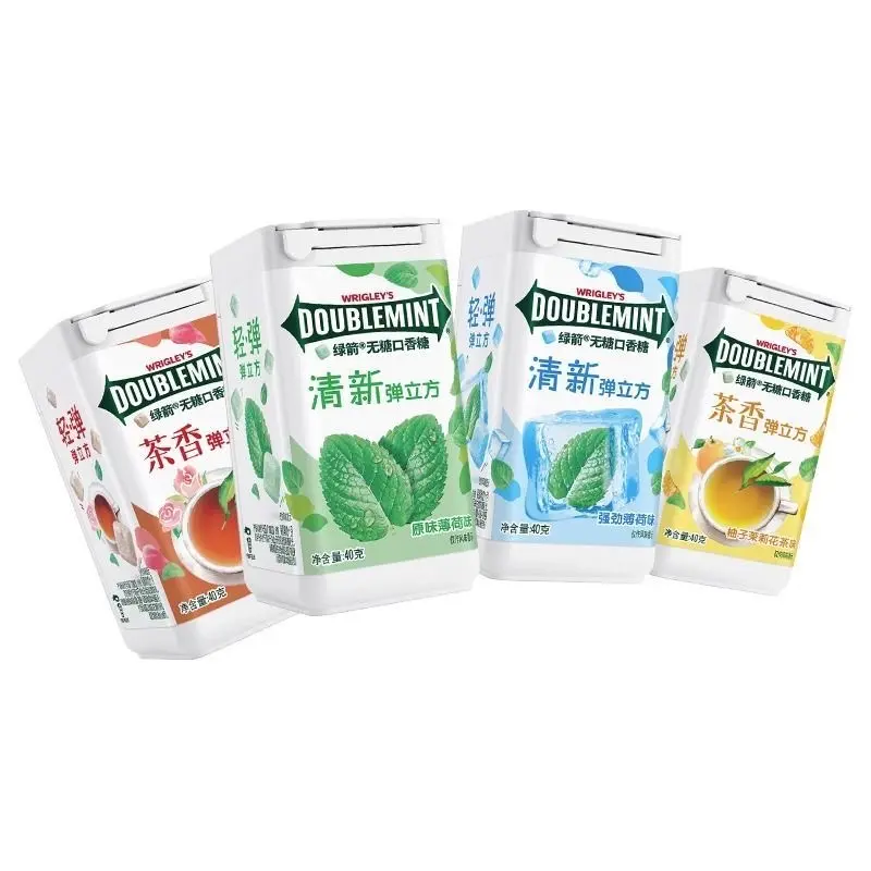 [Q-5010-05] Double Mint Five5 Sugarless Gum 40G 6PK (Iced lime)