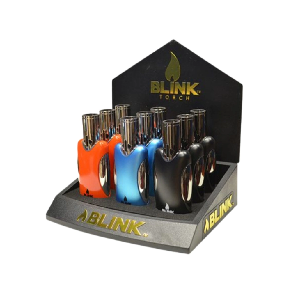 BLINK DECO SLEEK QUAD FLAME TORCH 9PK DISPLAY