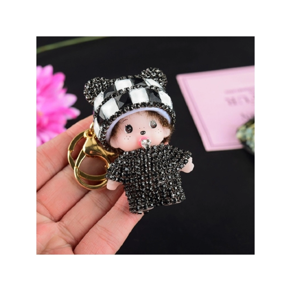 [Q-2686-12] KEY CHAIN CRYSTAL (baby Girl)