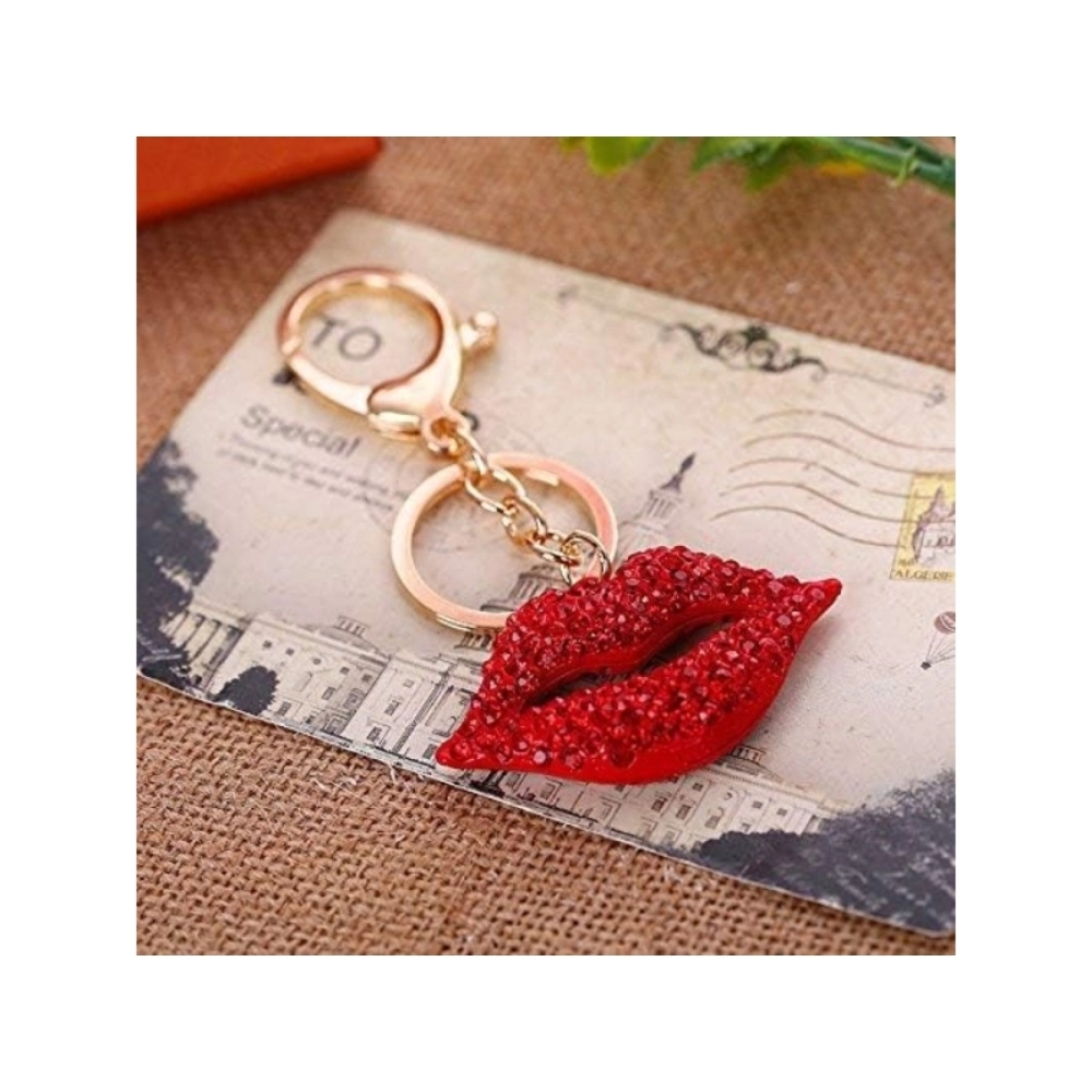 [Q-2686-06] KEY CHAIN CRYSTAL (Lips)