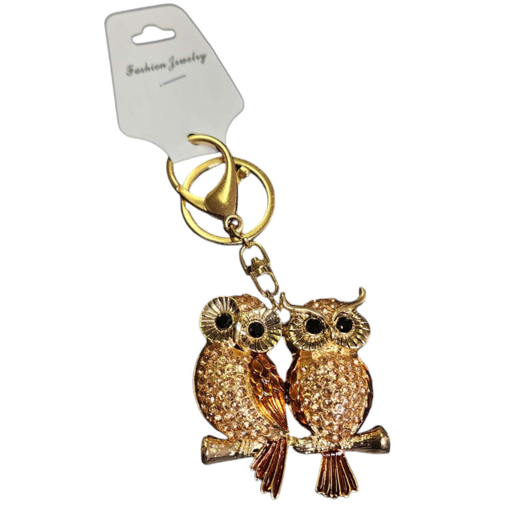 [Q-2686-02] KEY CHAIN CRYSTAL (Owl)