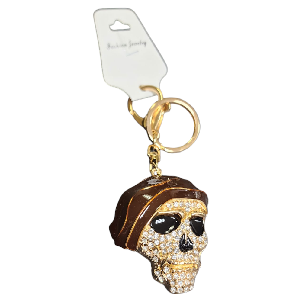 [Q-2686-09] KEY CHAIN CRYSTAL (Skull)