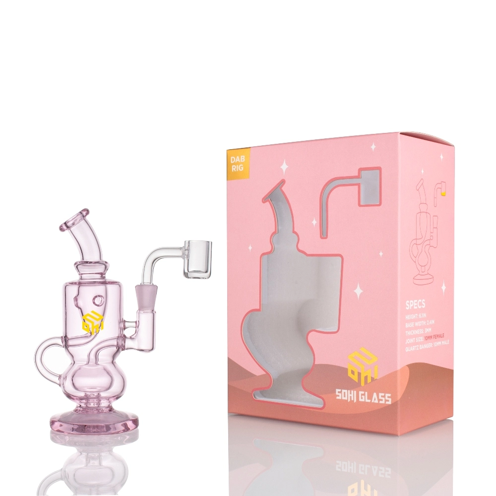 [Q-3590-01] SOHI MINI DAB RIG RECYCLE 10MM (Sakura)