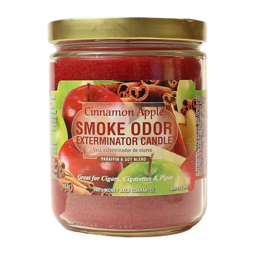 [Q-3568-11] SMOKE ODOR CANDLE 13OZ (Cinnamon Apple)