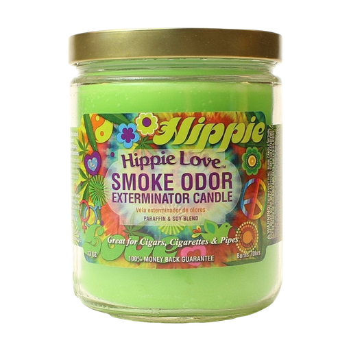 [Q-3568-23] SMOKE ODOR CANDLE 13OZ (Hippie love)