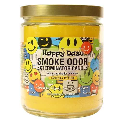 [Q-3568-28] SMOKE ODOR CANDLE 13OZ (Happy Daze)