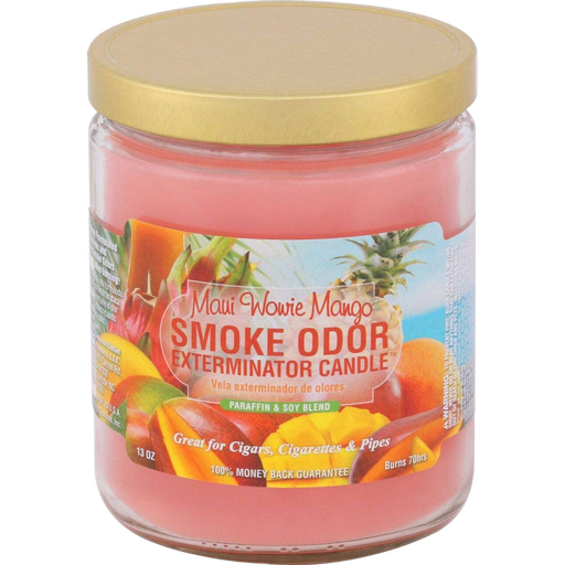 [Q-3568-29] SMOKE ODOR CANDLE 13OZ (Maui wowie Mango)