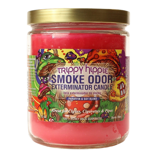 [Q-3568-30] SMOKE ODOR CANDLE 13OZ (Trippy Hippie)