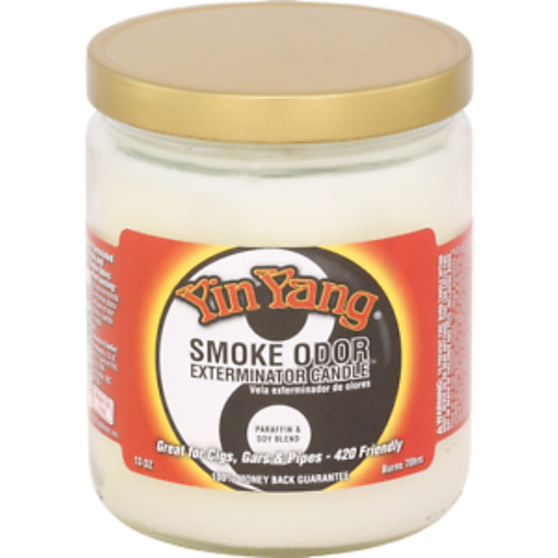 [Q-3568-32] SMOKE ODOR CANDLE 13OZ (Yin Yang)