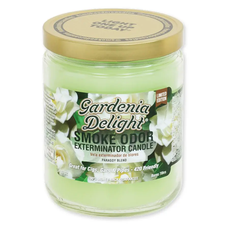 [Q-3568-49] SMOKE ODOR CANDLE 13OZ (Gardenia)