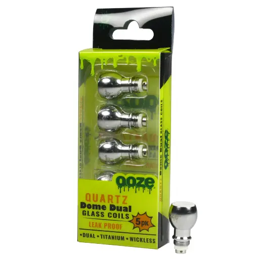 [Q-3002] OOZE DOME DUAL QUARTZ COILS 5PK