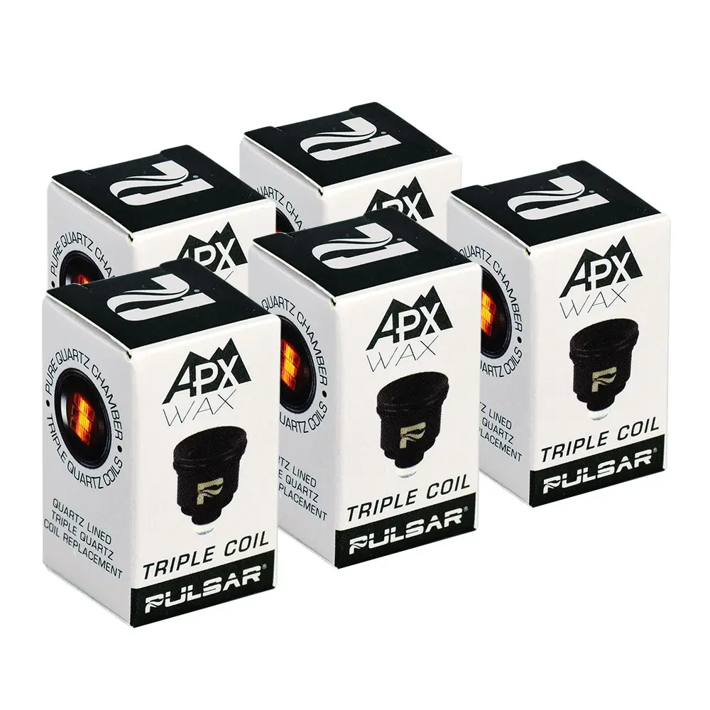 [Q-3172] PULSAR APX WAX TRIPLE QUARTZ COIL 5PC BOX