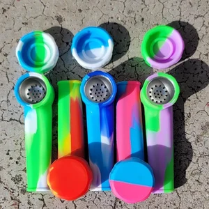 [Q-3438] SILICONE MINI PIPE WITH LID