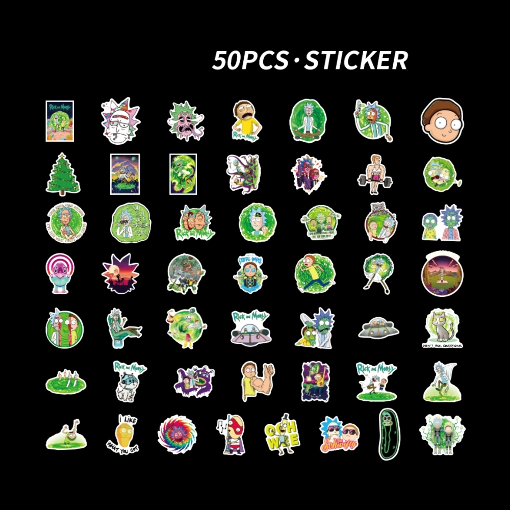 [Q-3622] STICKER RICK BOOSED 50PCS PACK