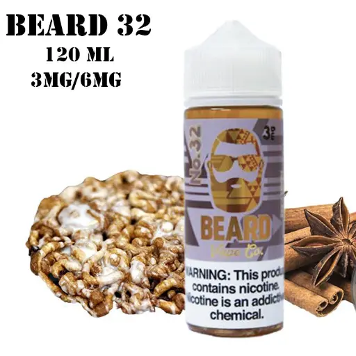 [Q-3669] THE BEARD NO. 32 0.0% 120ML (CINNAMON FUNNEL)