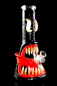 [Q-3893] WATERPIPE 12.5" VENOM BEAKER THICK GLASS