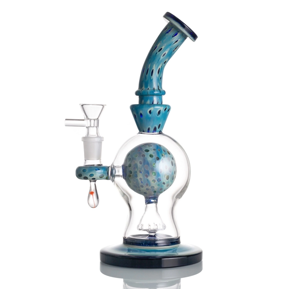 [Q-3962] WATERPIPE 9.5INCH BLUE JELLYFISH