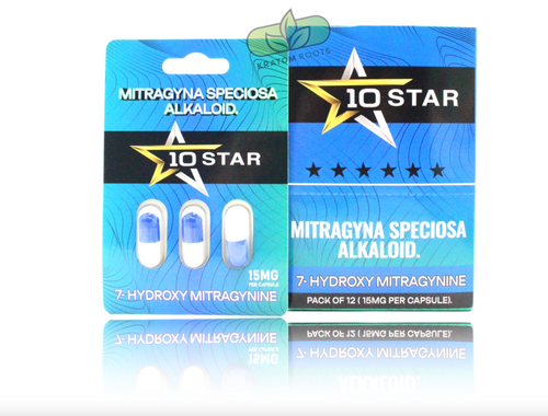 [Q-2709] KRATOM 10 STAR 3 TABLET 15MG PER TABLET 7- HYDROXY 12PK