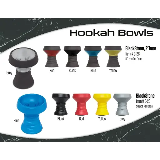 [Q-2601] HOOKAH B.Y.O. STONE BOWL