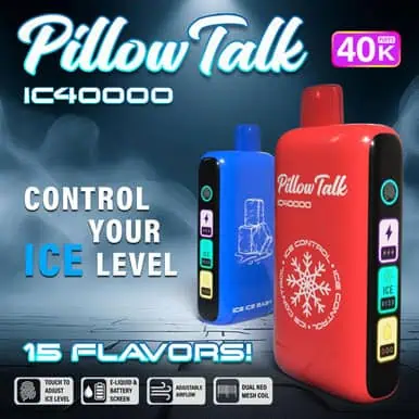 PILLOW TALK ICE CONTROL IC40000 PUFF 20ML DISPOSABLE