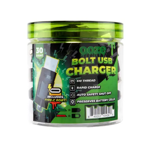 [Q-2998] OOZE BOLT USB CHARGER - BLACK