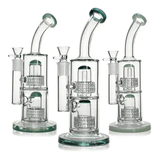 [Q-3871] WATERPIPE 11.5" DOUBLE SHOWERHEAD PERC