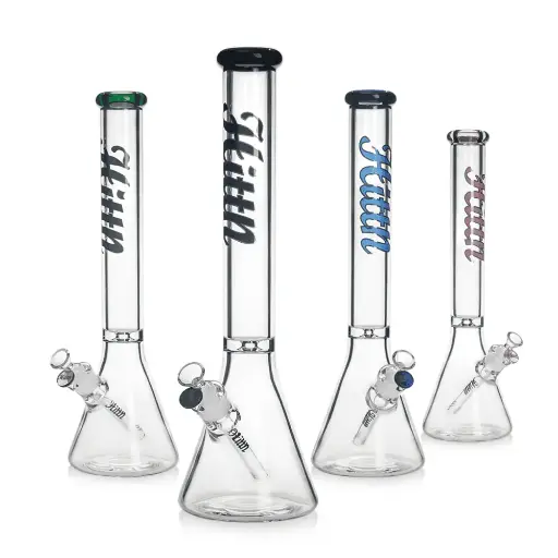 [Q-3922] WATERPIPE 18" HITTN GLASS BEAKER ASSORTED COLOR