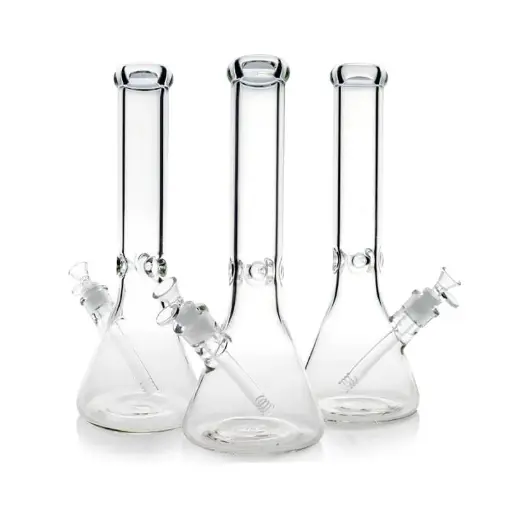 [Q-3873] WATERPIPE 12" 7MM GLASS THICH BEAKER