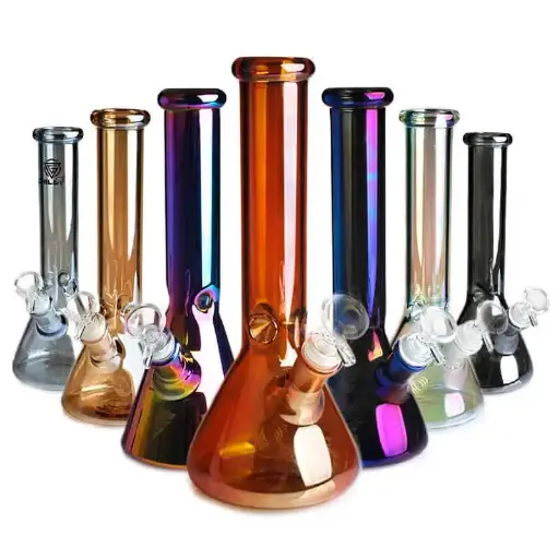 [Q-3864] WATERPIPE 10" GRADIENT WITH ICE CATCHER MULTI COLOR