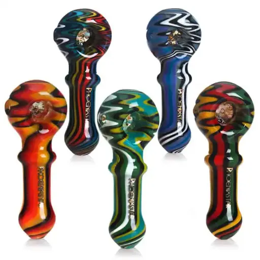 [Q-2393] HAND PIPE 3.8" AMERICAN COLOR ROD STYLE