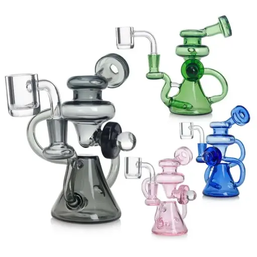 [Q-2434] HAND PIPE 5.5" OIL RIG INCLINE PERC W/BANGER