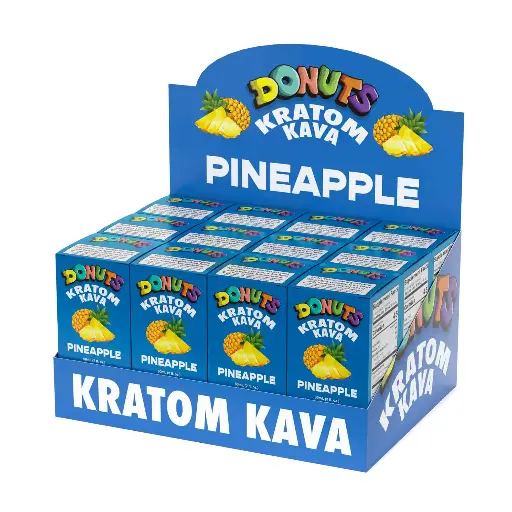 [Q-1745] DONUTS EXTRACT KAVA + KRATOM 480MG PINEAPPLE