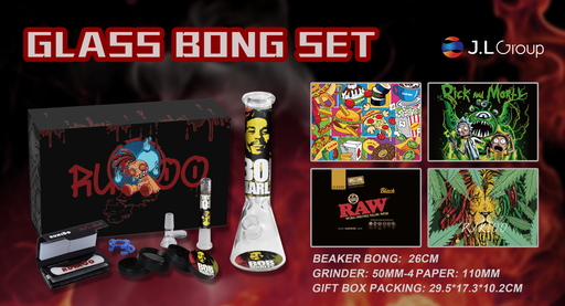 [Q-2371] Glass bong set 2