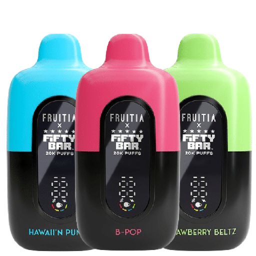 Fifty Bar FRUITIA 20K Puffs 5pk