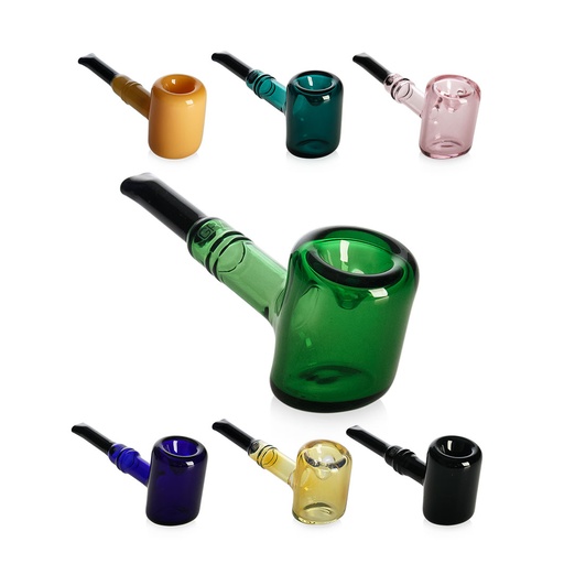 [Q-4473-hand] GRAV 5"  TANKARD SHERLOCK  HAND PIPE CARB ON THE LEFT