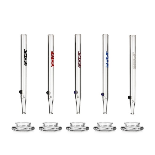 [Q-4474] GRAV QUARTZ VAPE STRAW WITH DAB DISH